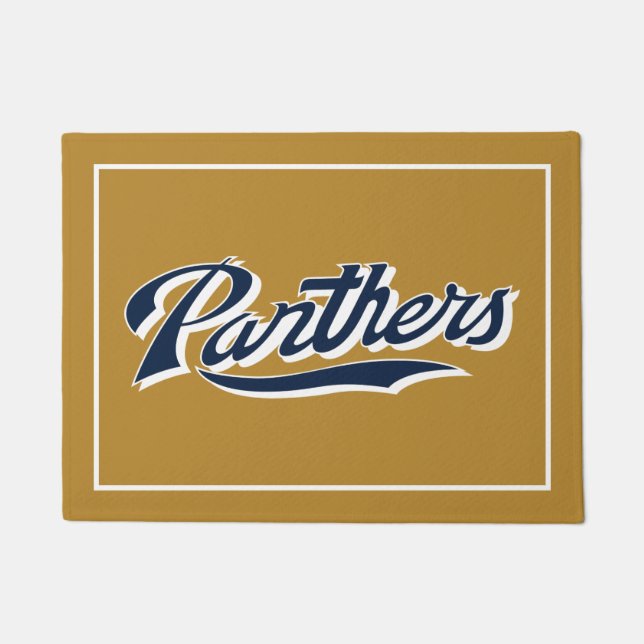 FIU Panthersスクリプト ドアマット (正面)