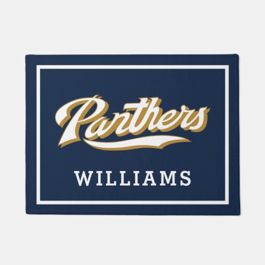 FIU Panthersスクリプト ドアマット (正面)