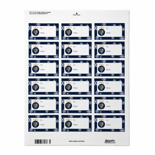 FIU Panthers – クリスマス ラベル (フルシート)