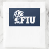 FIU Panthers – ホワイトロゴ 長方形シール (バッグ)