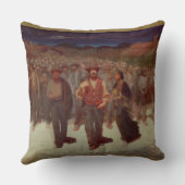 Fiumana (人間の潮) 1895-96年(キャンバスの油) クッション (裏面)