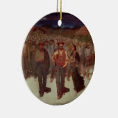 Fiumana (人間の潮) 1895-96年(キャンバスの油) セラミックオーナメント (右)