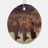 Fiumana (人間の潮) 1895-96年(キャンバスの油) セラミックオーナメント (左)