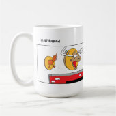 Fiunny悪いドライバマグ コーヒーマグカップ (左)