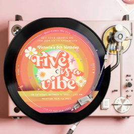 FIVEはヴィベグルービーレトロサンシャインレインボーデイジー 招待状