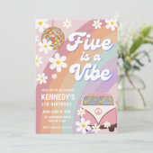 FIVEは5番目VIBE誕生日招待状GROOVY 招待状 (スタンド正面)