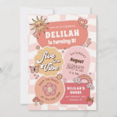 FiveはVibe Groovyデイジー5th誕生日パーティー 招待状 (正面)