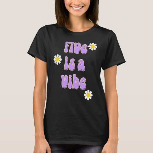 FiveはVibe Groovy誕生日パーティー Tシャツ (正面)