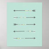 Five Arrows Wall Art ポスター (正面)