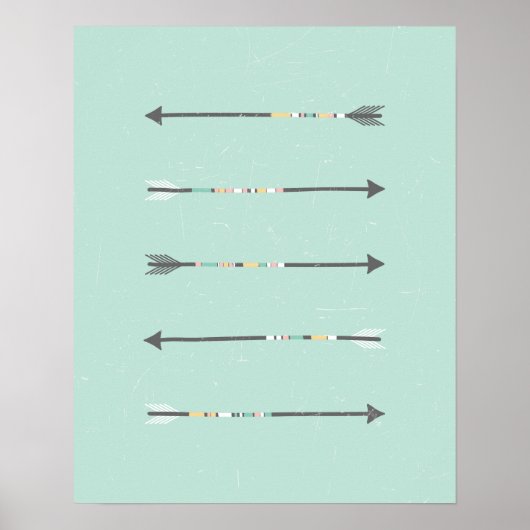 Five Arrows Wall Art ポスター (正面)