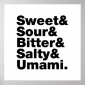 Five Basic Tastes ポスター (正面)