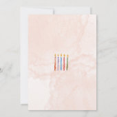 Five Candle Kids 5th Birthday Party招待 招待状 (裏面)