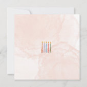 Five Candle Kids 5th Birthday Party招待 招待状 (裏面)