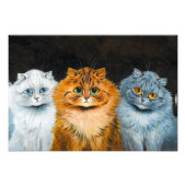 Five Cats by Louis Wain フォトプリント (正面)