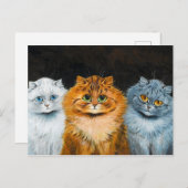 Five Cats by Louis Wain ポストカード (正面/裏面)