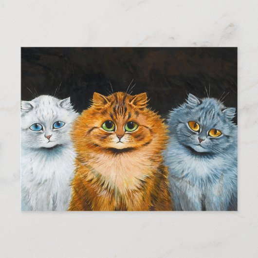 Five Cats by Louis Wain ポストカード (正面)
