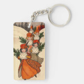 Five Girls With Furry Muffs - Florence Hardy キーホルダー (裏面)