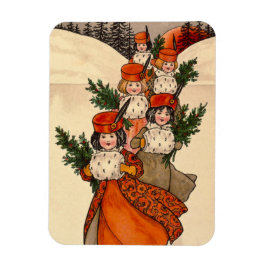 Five Girls With Furry Muffs - Florence Hardy マグネット