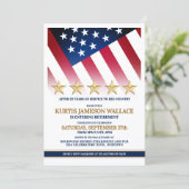 Five Gold Star Military Retirement Party 招待状 (スタンド正面)