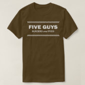 Five Guys Burgers and Fries Tシャツ (デザイン正面)