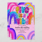 Five is a Vibe 5th Birthday Party Invitation 招待状 (正面/裏面)