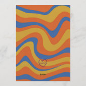 Five is a Vibe, Blue Orange Yellow 5th Birthday 招待状 (裏面)