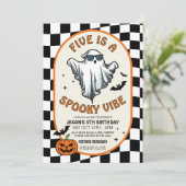 Five is a Vibe Ghosts Bats Halloween Party  招待状 (スタンド正面)