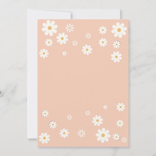 Five Is A Vibe Groovy Retro 5th Birthday 招待状 (裏面)