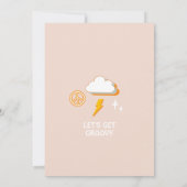 Five is A Vibe Hippie 70のレトロボーイ5誕生日 招待状 (裏面)