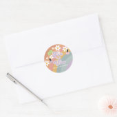 Five is a vibe Spa Rainbow 5歳の誕生日おめでとう ラウンドシール (封筒)