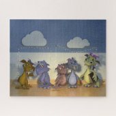 Five little dragons ジグソーパズル (横)