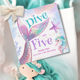 Five Mermaid 5誕生日に飛び込む フェイバータグ