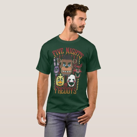 Five Nights At Freddys Pizzeria MultiCharacter Tシャツ (正面フル)