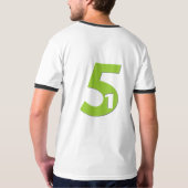"five-one"の前進の信号器のTシャツ Tシャツ (裏面)