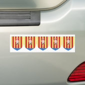 FIVE Perpignan Coat of Arms バンパーステッカー (車上)