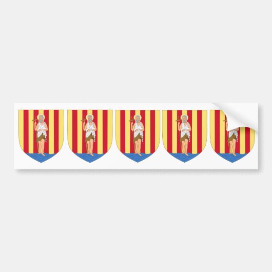 FIVE Perpignan Coat of Arms バンパーステッカー (正面)