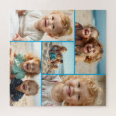 Five Photo Template | Personalized Family Puzzle  ジグソーパズル (横)