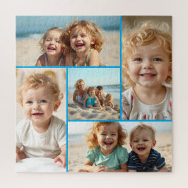 Five Photo Template | Personalized Family Puzzle  ジグソーパズル