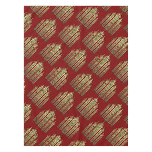 Five Rings The Pentateuch Cut-Out Stencil Motif 1 テーブルクロス (正面)