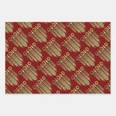 Five Rings The Pentateuch Cut-Out Stencil Motif 2 ラッピングペーパーシート (正面2)