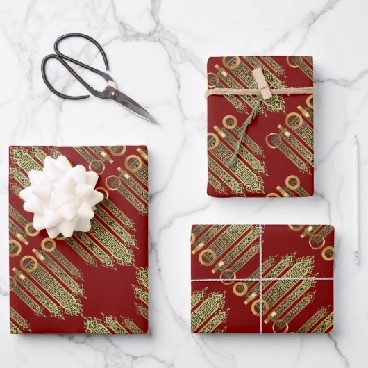 Five Rings The Pentateuch Cut-Out Stencil Motif 2 ラッピングペーパーシート (正面)