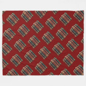 Five Rings The Pentateuch Cut-Out Stencil Motif 3 フリースブランケット (正面(横))