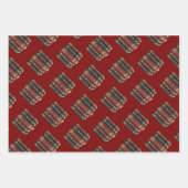 Five Rings The Pentateuch Cut-Out Stencil Motif 3 ラッピングペーパーシート (正面)