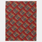 Five Rings The Pentateuch Cut-Out Stencil Motif 4 フリースブランケット (正面)