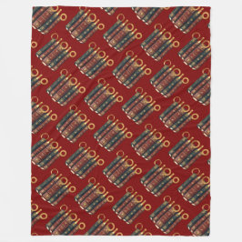 Five Rings The Pentateuch Cut-Out Stencil Motif 4 フリースブランケット