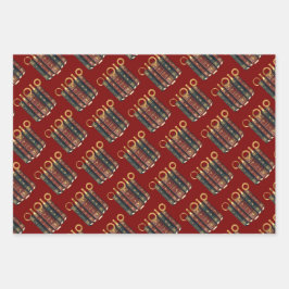 Five Rings The Pentateuch Cut-Out Stencil Motif 4 ラッピングペーパーシート