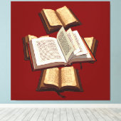 Five Rings The Pentateuch Cut-Out Stencil Motif 5 キャンバスプリント (インサイチュ (ウッドフロア))