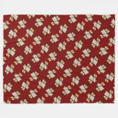 Five Rings The Pentateuch Cut-Out Stencil Motif 5 フリースブランケット (正面(横))