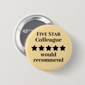 Five Star Colleague Button Badge Recommended 缶バッジ (正面&裏面)