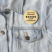 Five Star Colleague Button Badge Recommended 缶バッジ (インサイチュ)